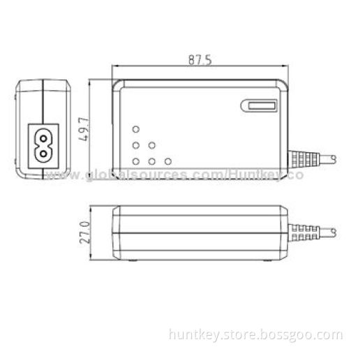 E-POS Adapter/POS Kit, 100-240V AC, 60/50Hz Input, 87.5 x 49.7 x 27.0mm Size
